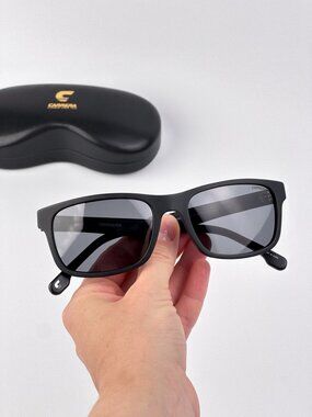 CARRERA 299/S 0003/M9 MATTE BLACK RECTANGULAR POLARIZED SUNGLASSES